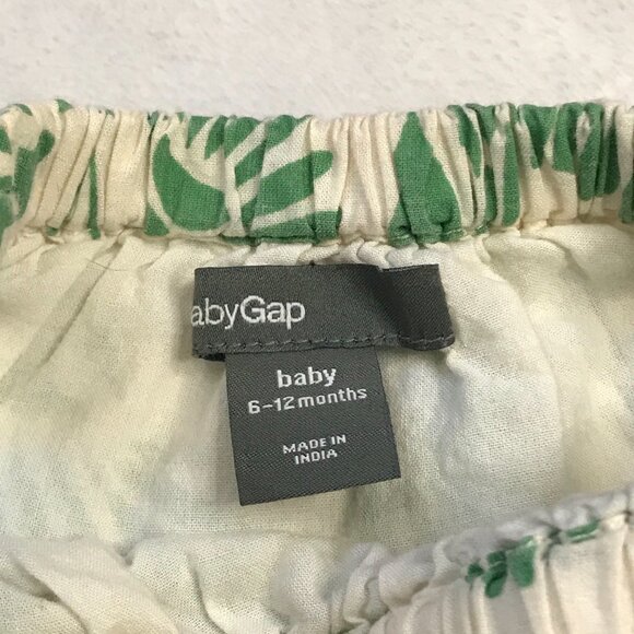 Baby GAP‎ Dandelion Print Sleeveless Dress Size 6-12M Tulle, Cotton Lining Cream - Picture 4 of 9